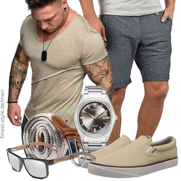 Top herren-Outfit im Finest-Trend-Style für ein selbstbewusstes Modegefühl mit tollen Produkten von KINGSEVEN,Amaci&Sons,Blend,Citizen,XJSGS,HUGO