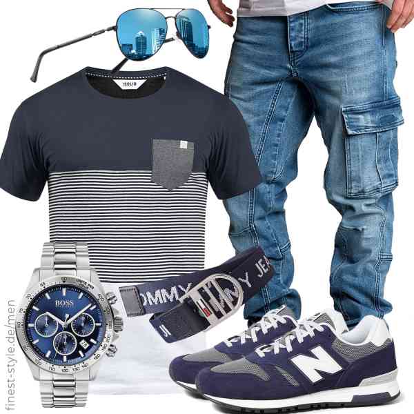 Top herren-Outfit im Finest-Trend-Style für ein selbstbewusstes Modegefühl mit tollen Produkten von !Solid,Amaci&Sons,BOSS,DUCO,Tommy Jeans,New Balance