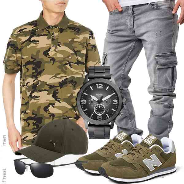 Top herren-Outfit im Finest-Trend-Style für ein selbstbewusstes Modegefühl mit tollen Produkten von Tommy Hilfiger,Amaci&Sons,Fossil,PUMA,AORON,New Balance