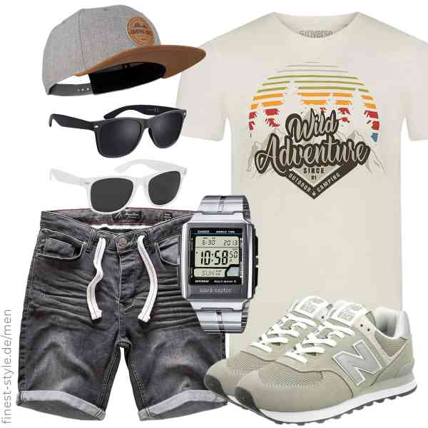 Top herren-Outfit im Finest-Trend-Style für ein selbstbewusstes Modegefühl mit tollen Produkten von riverso,Amaci&Sons,Casio,La Optica B.L.M.,Jumping Bird,New Balance