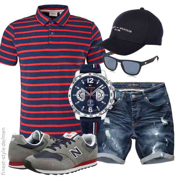 Top herren-Outfit im Finest-Trend-Style für ein selbstbewusstes Modegefühl mit tollen Produkten von Tommy Hilfiger,s.Oliver,Amaci&Sons,Tommy Hilfiger,Tommy Hilfiger,New Balance