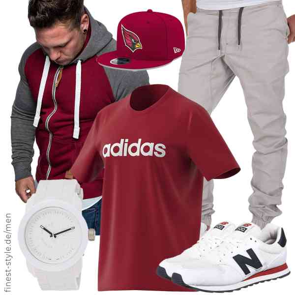 Top herren-Outfit im Finest-Trend-Style für ein selbstbewusstes Modegefühl mit tollen Produkten von Amaci&Sons,adidas,Amaci&Sons,Diesel,New Era,New Balance