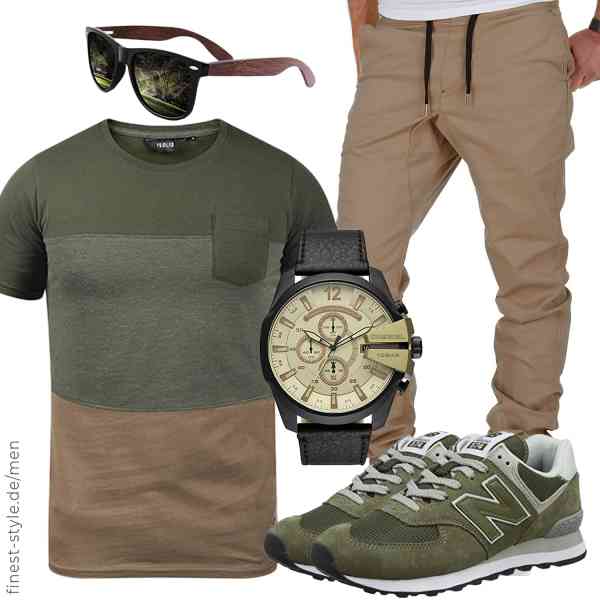 Top herren-Outfit im Finest-Trend-Style für ein selbstbewusstes Modegefühl mit tollen Produkten von !Solid,Amaci&Sons,Diesel,CGID,New Balance