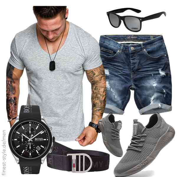 Top herren-Outfit im Finest-Trend-Style für ein selbstbewusstes Modegefühl mit tollen Produkten von Amaci&Sons,Amaci&Sons,BOSS,X-CRUZE,Tommy Jeans,BUBUDENG