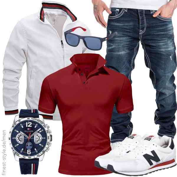 Top herren-Outfit im Finest-Trend-Style für ein selbstbewusstes Modegefühl mit tollen Produkten von NQyIOS,Amaci&Sons,Amaci&Sons,Tommy Hilfiger,Tommy Hilfiger,New Balance