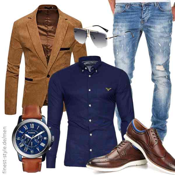 Top herren-Outfit im Finest-Trend-Style für ein selbstbewusstes Modegefühl mit tollen Produkten von DRESCOKLJ,Kayhan,Amaci&Sons,Fossil,SHEEN KELLY,JITAI