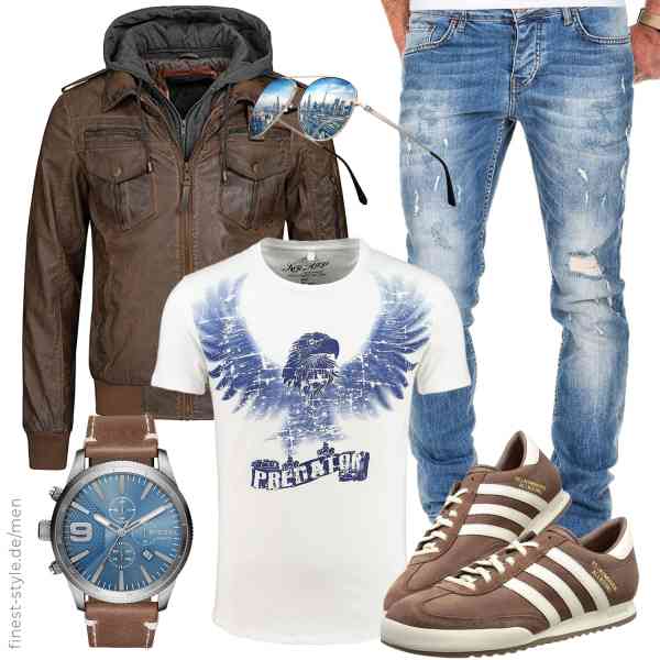 Top herren-Outfit im Finest-Trend-Style für ein selbstbewusstes Modegefühl mit tollen Produkten von Indicode,KEY LARGO,Amaci&Sons,Diesel,GUZTAG,adidas