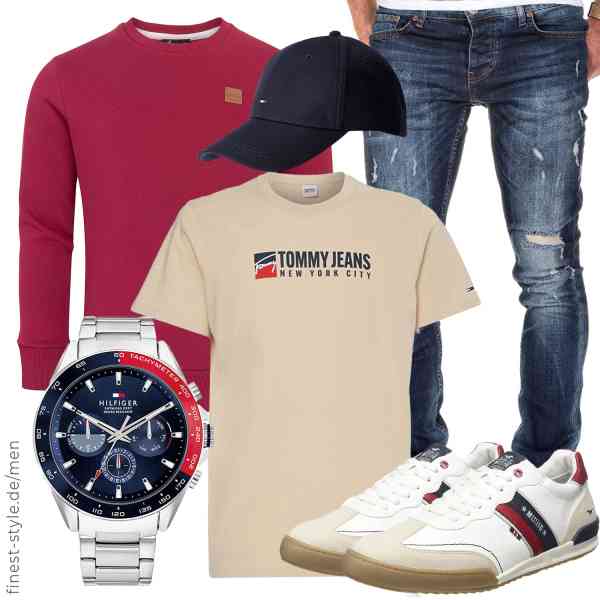 Top herren-Outfit im Finest-Trend-Style für ein selbstbewusstes Modegefühl mit tollen Produkten von Amaci&Sons,Tommy Hilfiger,Amaci&Sons,Tommy Hilfiger,Tommy Hilfiger,MUSTANG