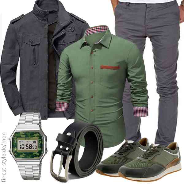 Top herren-Outfit im Finest-Trend-Style für ein selbstbewusstes Modegefühl mit tollen Produkten von KEFITEVD,Meilicloth,Amaci&Sons,Casio,Fa.Volmer,Galizio Torresi