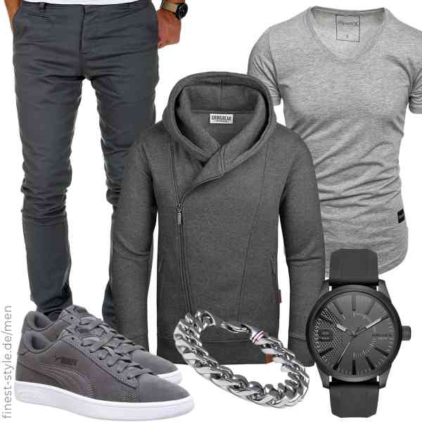 Top herren-Outfit im Finest-Trend-Style für ein selbstbewusstes Modegefühl mit tollen Produkten von Grin&Bear,REPUBLIX,Amaci&Sons,Diesel,Tommy Hilfiger,PUMA