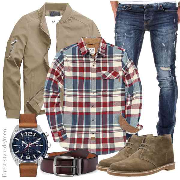 Top herren-Outfit im Finest-Trend-Style für ein selbstbewusstes Modegefühl mit tollen Produkten von KEFITEVD,Dubinik,Amaci&Sons,Diesel,VRLEGEND,Clarks