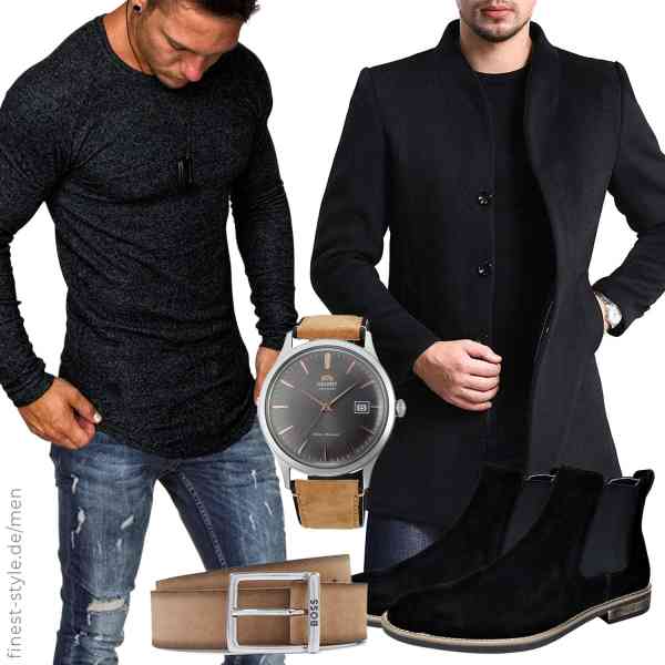 Top herren-Outfit im Finest-Trend-Style für ein selbstbewusstes Modegefühl mit tollen Produkten von Allthemen,Amaci&Sons,Amaci&Sons,Orient,BOSS,Bruno Marc