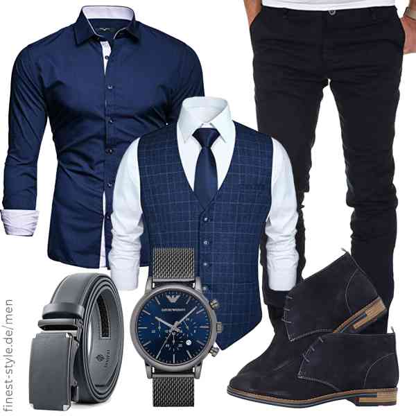 Top herren-Outfit im Finest-Trend-Style für ein selbstbewusstes Modegefühl mit tollen Produkten von HISDERN,Kayhan,Amaci&Sons,Emporio Armani,DOOPAI,LLOYD