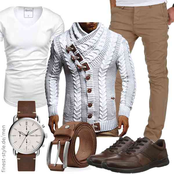 Top herren-Outfit im Finest-Trend-Style für ein selbstbewusstes Modegefühl mit tollen Produkten von Leif Nelson,REPUBLIX,Amaci&Sons,,TOPBELT,ECCO