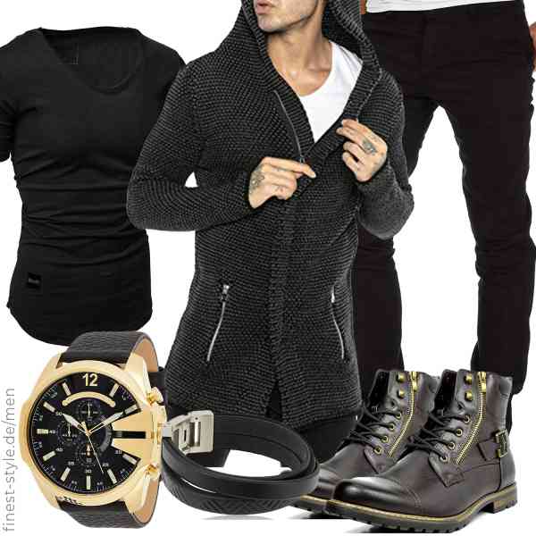 Top herren-Outfit im Finest-Trend-Style für ein selbstbewusstes Modegefühl mit tollen Produkten von Redbridge,REPUBLIX,Amaci&Sons,Diesel,Fossil,Bruno Marc