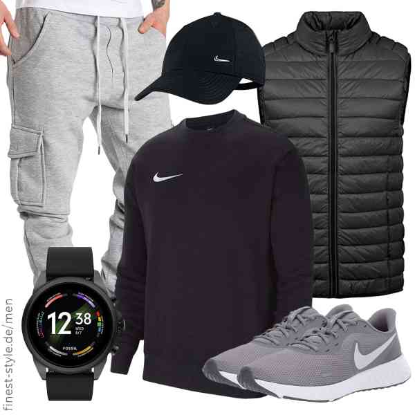 Top herren-Outfit im Finest-Trend-Style für ein selbstbewusstes Modegefühl mit tollen Produkten von Blend,,Amaci&Sons,Fossil,Nike,Nike