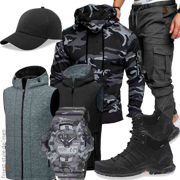 Top herren-Outfit im Finest-Trend-Style für ein selbstbewusstes Modegefühl mit tollen Produkten von Little Donkey Andy,Amaci&Sons,Amaci&Sons,Casio,urban ace,adidas