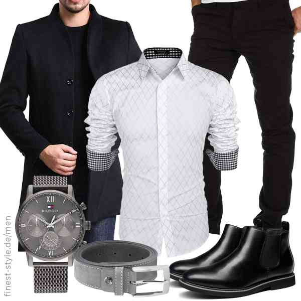 Top herren-Outfit im Finest-Trend-Style für ein selbstbewusstes Modegefühl mit tollen Produkten von Allthemen,COOFANDY,Amaci&Sons,Tommy Hilfiger,LINDENMANN,Bruno Marc