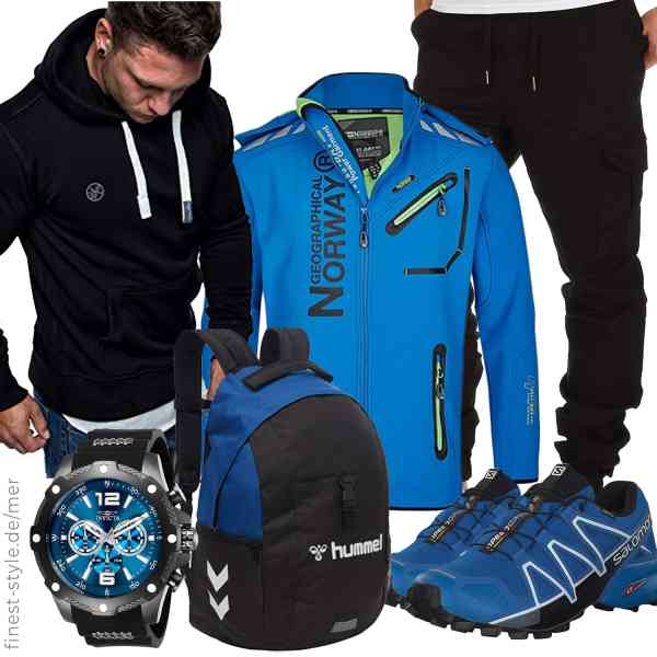 Top herren-Outfit im Finest-Trend-Style für ein selbstbewusstes Modegefühl mit tollen Produkten von Geographical Norway,Amaci&Sons,Amaci&Sons,Invicta,hummel,Salomon