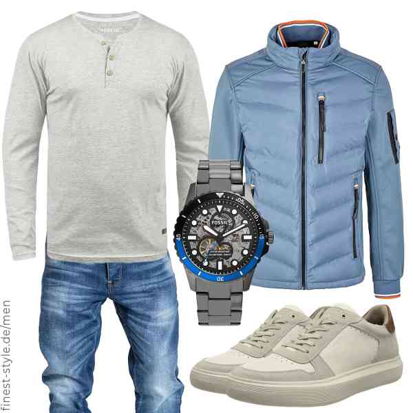 Top herren-Outfit im Finest-Trend-Style für ein selbstbewusstes Modegefühl mit tollen Produkten von TOM TAILOR,!Solid,Amaci&Sons,Fossil,Geox