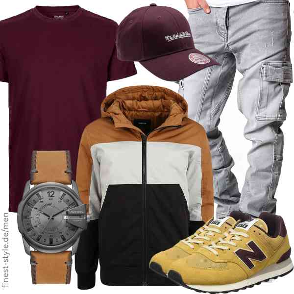 Top herren-Outfit im Finest-Trend-Style für ein selbstbewusstes Modegefühl mit tollen Produkten von !Solid,Neutral,Amaci&Sons,Diesel,Mitchell & Ness,New Balance