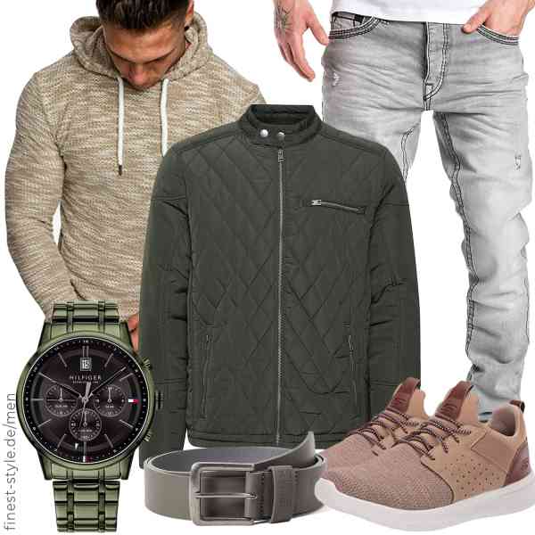 Top herren-Outfit im Finest-Trend-Style für ein selbstbewusstes Modegefühl mit tollen Produkten von !Solid,Amaci&Sons,Amaci&Sons,Tommy Hilfiger,Urban Classics,Skechers