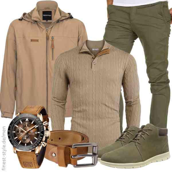 Top herren-Outfit im Finest-Trend-Style für ein selbstbewusstes Modegefühl mit tollen Produkten von FALKENSTEJN,COOFANDY,Amaci&Sons,ROYALZ,BY BENYAR,Timberland