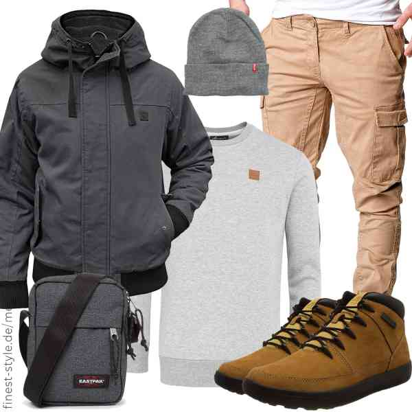 Top herren-Outfit im Finest-Trend-Style für ein selbstbewusstes Modegefühl mit tollen Produkten von Brandit,Amaci&Sons,REPUBLIX,EASTPAK,Levi's,Timberland