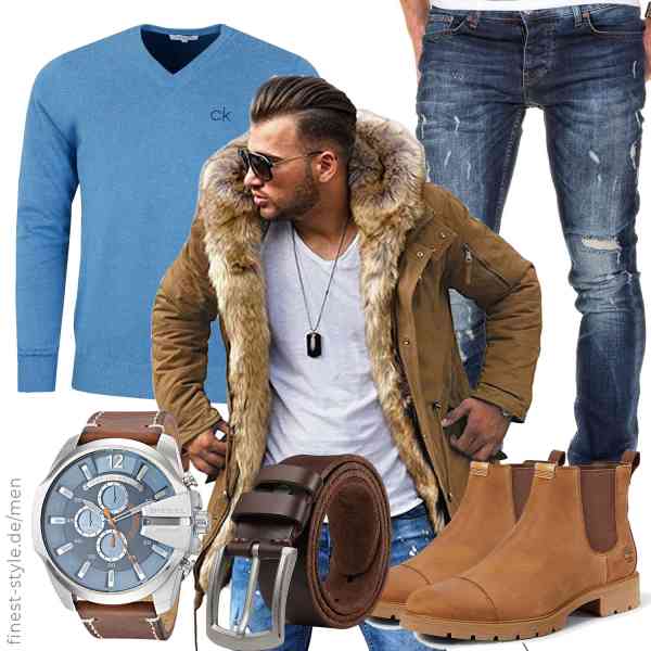 Top herren-Outfit im Finest-Trend-Style für ein selbstbewusstes Modegefühl mit tollen Produkten von Rello & Reese,Calvin Klein,Amaci&Sons,Diesel,BELTER,Timberland