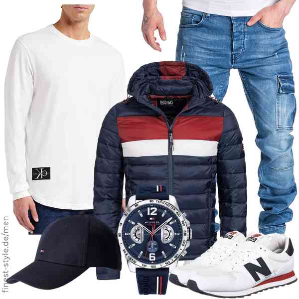 Top herren-Outfit im Finest-Trend-Style für ein selbstbewusstes Modegefühl mit tollen Produkten von Indicode,Calvin Klein Jeans,Amaci&Sons,Tommy Hilfiger,Tommy Hilfiger,New Balance