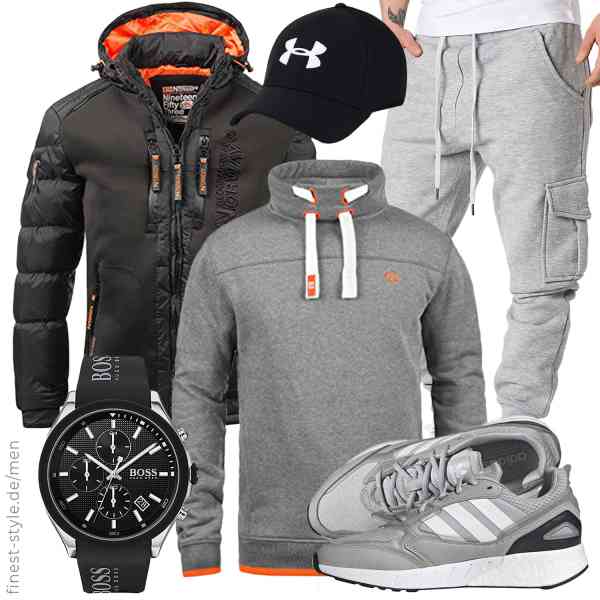 Top herren-Outfit im Finest-Trend-Style für ein selbstbewusstes Modegefühl mit tollen Produkten von Geographical Norway,!Solid,Amaci&Sons,BOSS,Under Armour,adidas