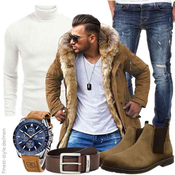 Top herren-Outfit im Finest-Trend-Style für ein selbstbewusstes Modegefühl mit tollen Produkten von Rello & Reese,COOFANDY,Amaci&Sons,BY BENYAR,Levi's,Bugatti