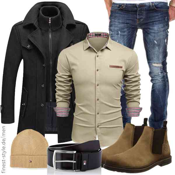 Top herren-Outfit im Finest-Trend-Style für ein selbstbewusstes Modegefühl mit tollen Produkten von MWbetsy,COOFANDY,Amaci&Sons,Tommy Hilfiger,Tommy Hilfiger,Bugatti