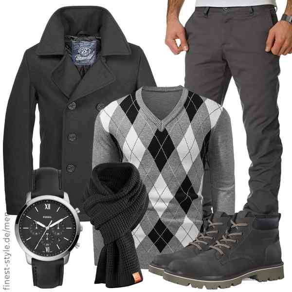 Top herren-Outfit im Finest-Trend-Style für ein selbstbewusstes Modegefühl mit tollen Produkten von Brandit,Meilicloth,Amaci&Sons,Manufaktur13,Fossil,s.Oliver