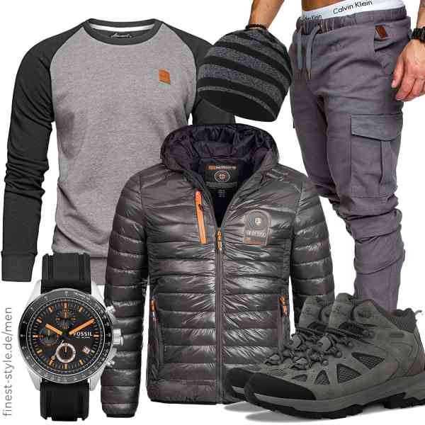 Top herren-Outfit im Finest-Trend-Style für ein selbstbewusstes Modegefühl mit tollen Produkten von Geographical Norway,Amaci&Sons,Amaci&Sons,Fossil,EMPIRELION,OL OUTJET LEGEND