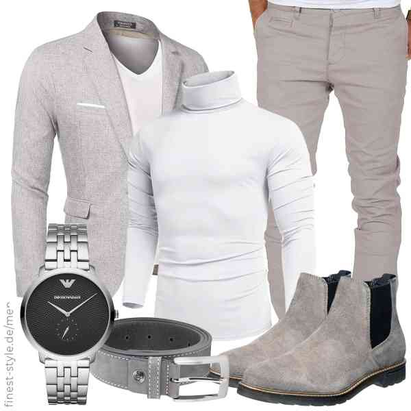 Top herren-Outfit im Finest-Trend-Style für ein selbstbewusstes Modegefühl mit tollen Produkten von COOFANDY,COOFANDY,Amaci&Sons,Emporio Armani,LINDENMANN,bugatti