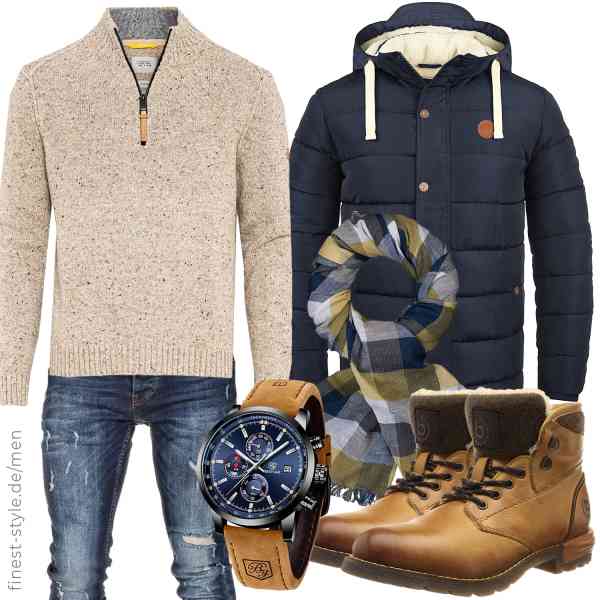 Top herren-Outfit im Finest-Trend-Style für ein selbstbewusstes Modegefühl mit tollen Produkten von b BLEND,camel active,Amaci&Sons,BY BENYAR,LINDENMANN,Bugatti