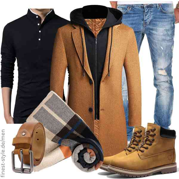 Top herren-Outfit im Finest-Trend-Style für ein selbstbewusstes Modegefühl mit tollen Produkten von Luckyone,Remelon,Amaci&Sons,Villand,ROYALZ,Bruno Marc
