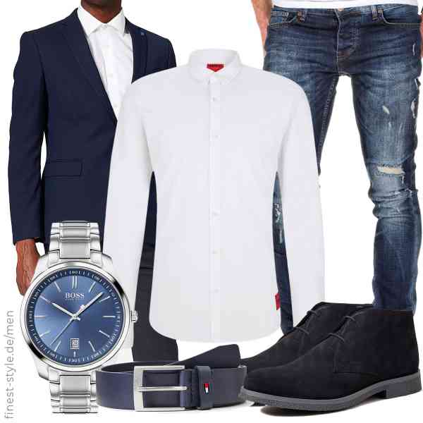 Top herren-Outfit im Finest-Trend-Style für ein selbstbewusstes Modegefühl mit tollen Produkten von s.Oliver,HUGO,Amaci&Sons,BOSS,Tommy Hilfiger,Geox