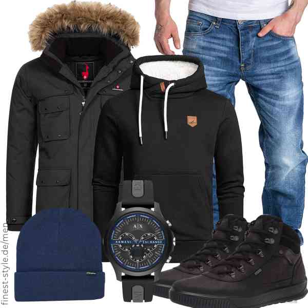 Top herren-Outfit im Finest-Trend-Style für ein selbstbewusstes Modegefühl mit tollen Produkten von Höhenhorn,Amaci&Sons,Amaci&Sons,Armani Exchange,Berghaus,ECCO