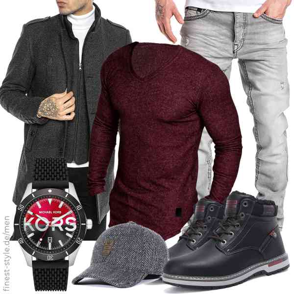 Top herren-Outfit im Finest-Trend-Style für ein selbstbewusstes Modegefühl mit tollen Produkten von Redbridge,Amaci&Sons,Amaci&Sons,Michael Kors,WETOO,AX BOXING