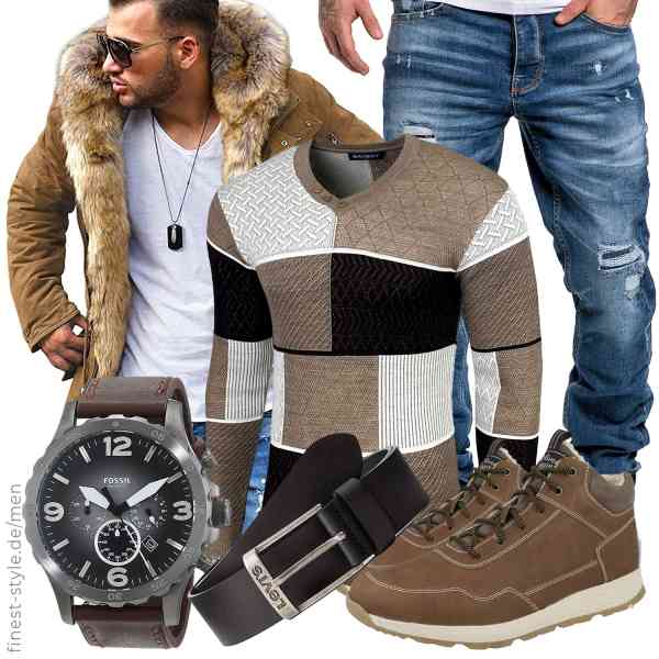 Top herren-Outfit im Finest-Trend-Style für ein selbstbewusstes Modegefühl mit tollen Produkten von Rello & Reese,s.Oliver,Baxboy,Amaci&Sons,Fossil,Levi's,s.Oliver,Rello & Reese,Baxboy,Amaci&Sons,Fossil,Levi's,s.Oliver