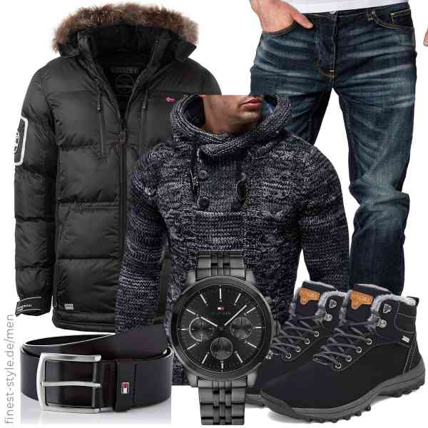 Top herren-Outfit im Finest-Trend-Style für ein selbstbewusstes Modegefühl mit tollen Produkten von Geographical Norway,Leif Nelson,Amaci&Sons,Tommy Hilfiger,Tommy Hilfiger,Mishansha