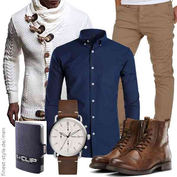 Top herren-Outfit im Finest-Trend-Style für ein selbstbewusstes Modegefühl mit tollen Produkten von Leif Nelson,PARKLEES,Amaci&Sons,,I-CLIP,JACK & JONES