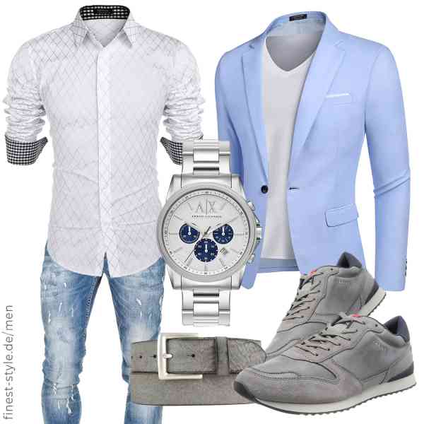 Top herren-Outfit im Finest-Trend-Style für ein selbstbewusstes Modegefühl mit tollen Produkten von COOFANDY,COOFANDY,Amaci&Sons,Armani Exchange,BELTINGER,LLOYD