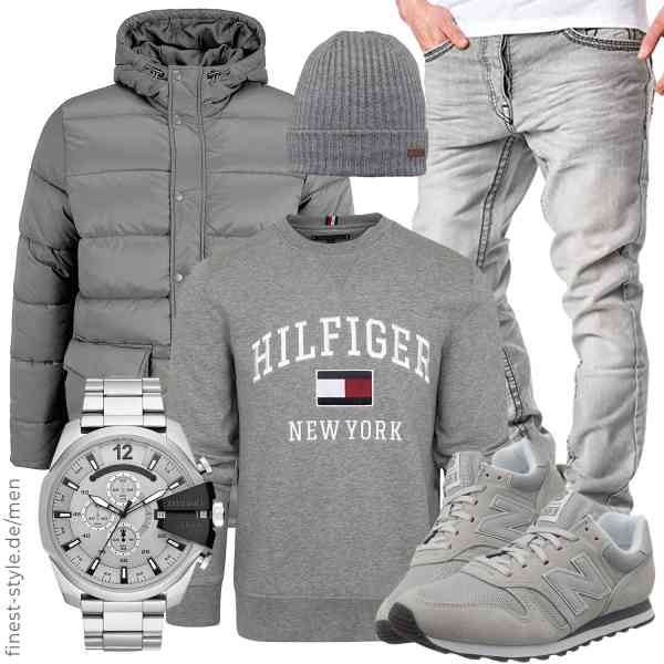 Top herren-Outfit im Finest-Trend-Style für ein selbstbewusstes Modegefühl mit tollen Produkten von b BLEND,Tommy Hilfiger,Amaci&Sons,Diesel,Barts,New Balance