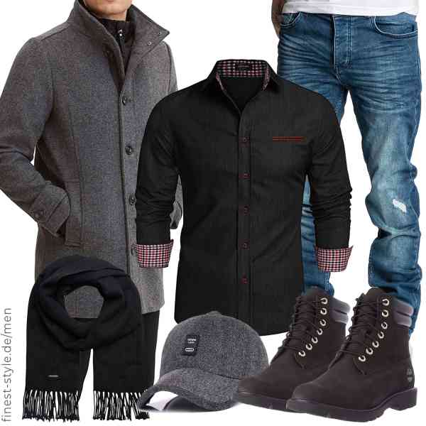 Top herren-Outfit im Finest-Trend-Style für ein selbstbewusstes Modegefühl mit tollen Produkten von TOM TAILOR,COOFANDY,Amaci&Sons,JACK & JONES,WETOO,Timberland