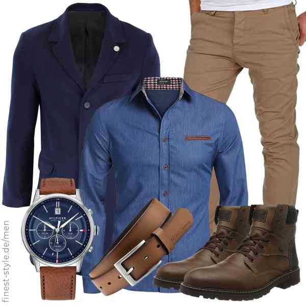 Top herren-Outfit im Finest-Trend-Style für ein selbstbewusstes Modegefühl mit tollen Produkten von TruClothing.com,COOFANDY,Amaci&Sons,Tommy Hilfiger,camel active,Rieker