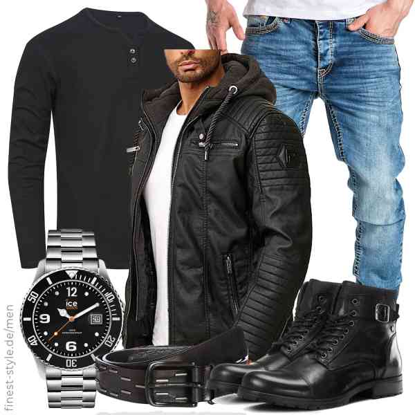 Top herren-Outfit im Finest-Trend-Style für ein selbstbewusstes Modegefühl mit tollen Produkten von Redbridge,APTRO,Amaci&Sons,ICE-WATCH,Diesel,JACK & JONES