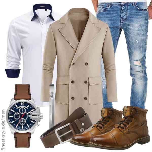 Top herren-Outfit im Finest-Trend-Style für ein selbstbewusstes Modegefühl mit tollen Produkten von Gemijacka,HISDERN,Amaci&Sons,Lee,Diesel,bugatti